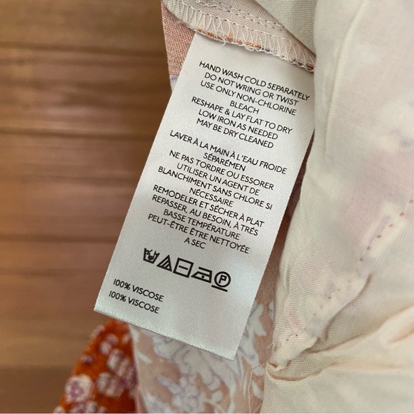 Maeve Saria orangle floral print pull on pants - Picture 7 of 7